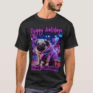 Pug HAPPY HOLIDAYS 60 BLACK FRIDAY PUGGY HOLIDAYS T-Shirt