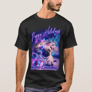 Pug HAPPY HOLIDAYS 81 MERRY CHRISTMAS PUGGY HOLIDA T-Shirt