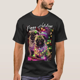 Pug HAPPY HOLIDAYS 82 MERRY CHRISTMAS PUGGY HOLIDA T-Shirt