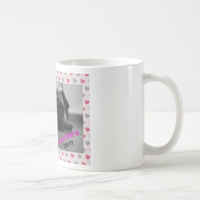 Pug Happy Valentine's Day Coffee Mug (Right)