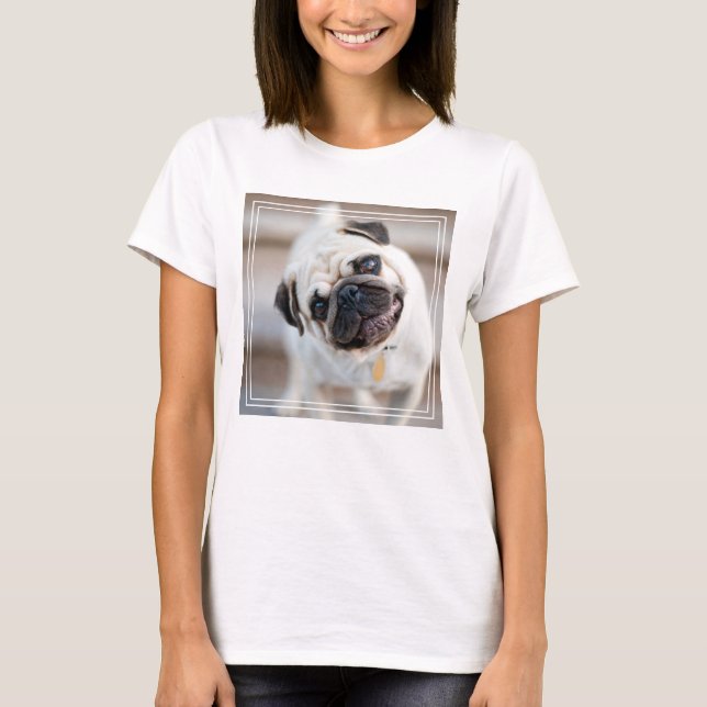 Pug Head Tilt T-Shirt (Front)