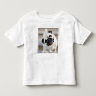 Pug Head Tilt Toddler T-Shirt