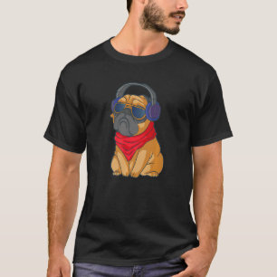 Pug Headset Dog Premium T-Shirt