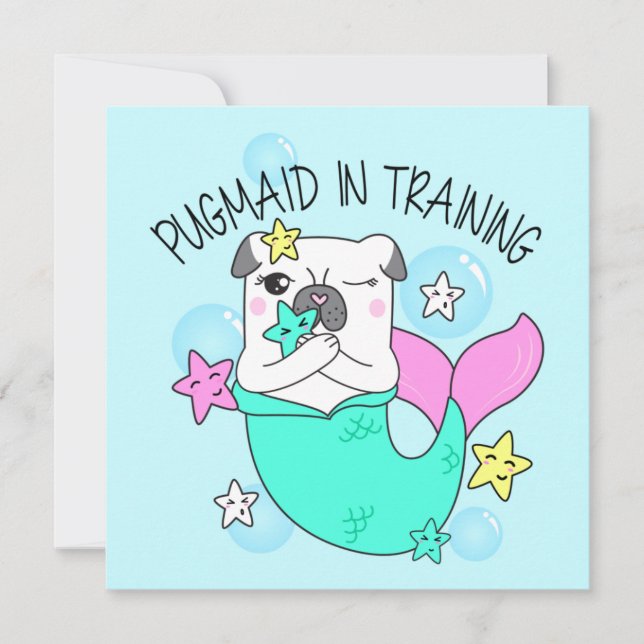 Pug  holiday card (Front)