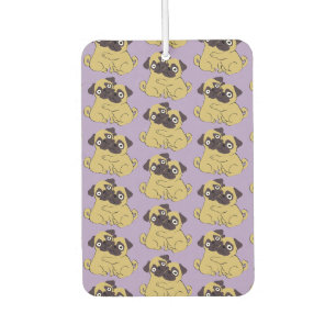 Pug hug car air freshener
