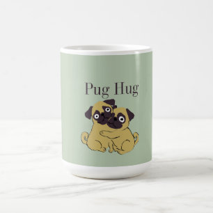 Pug hug  coffee mug