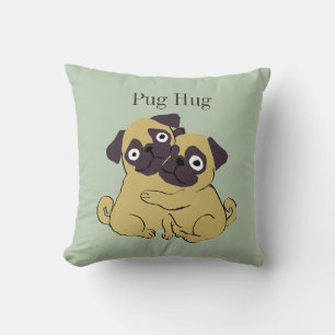 Pug hug cushion