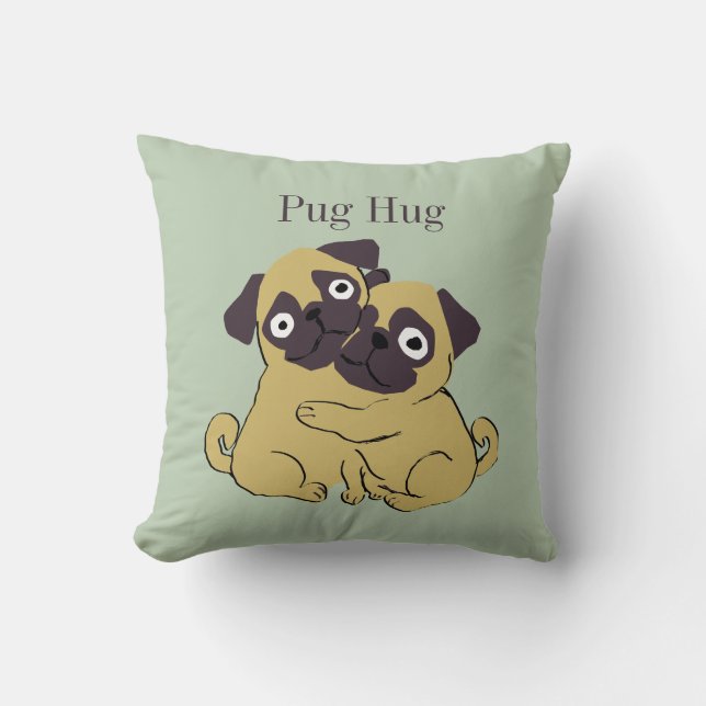 Pug hug  cushion (Front)
