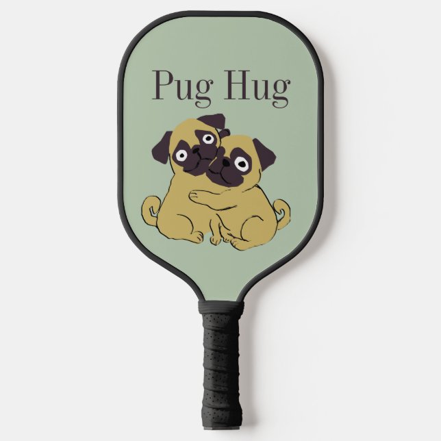 Pug hug  pickleball paddle (Front)
