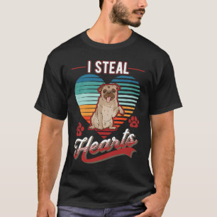 Pug I steal Hearts Valentine's Day Pug T-Shirt