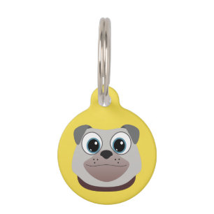 Pug Identification Pet Tag
