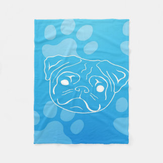 Pug Illustration Blanket