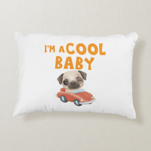 Pug I'm a Cool Baby Decorative Cushion