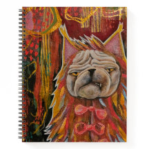 Pug in a cat costume, unhappy pug abstract collage