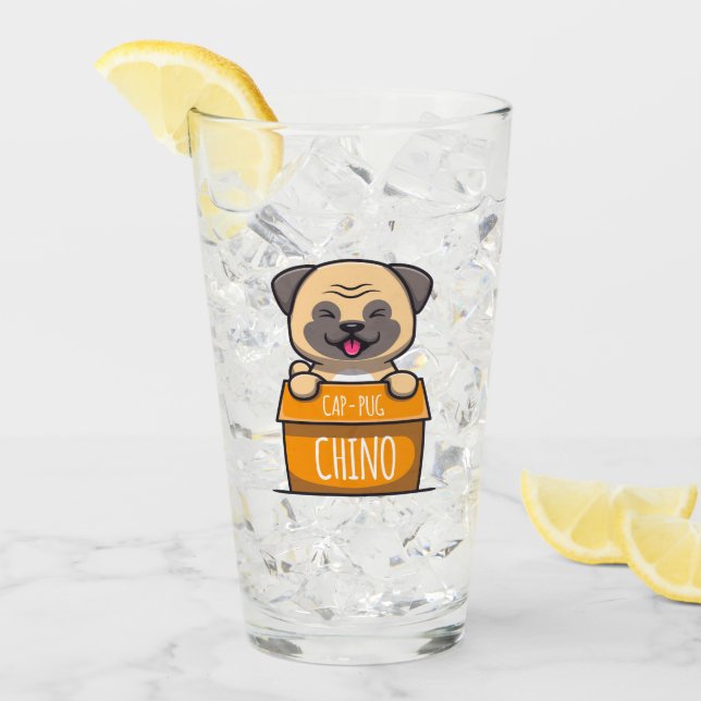 Pug in a Cup – Cap-Pug-Chino  (Front Ice)