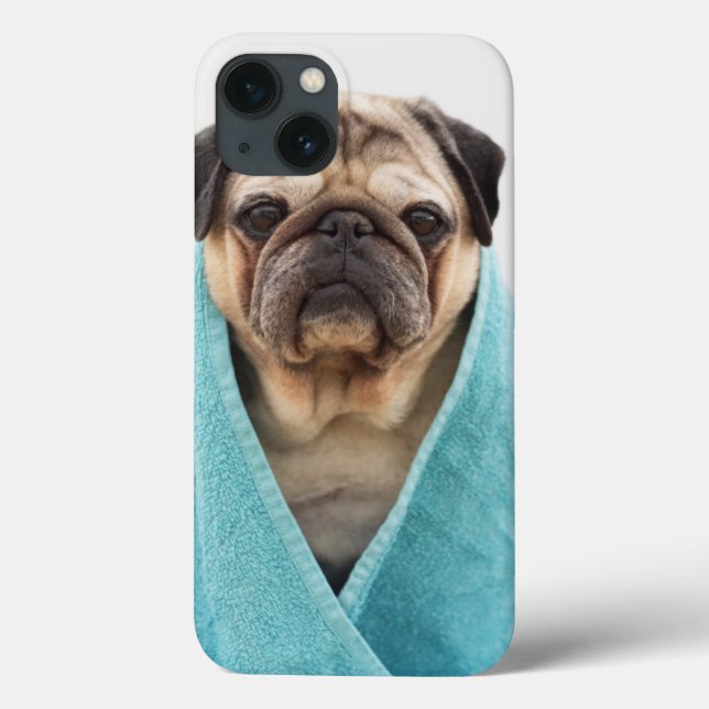 Pug in a Towel Case-Mate iPhone Case (Back)