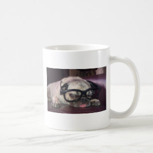 Pug In Glasses Coffee Mug