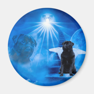 Pug in Heaven as Angel Sympathy Magnet