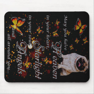Pug In My Heart, Funny Pug Dog Lover Gift Idea Mouse Pad
