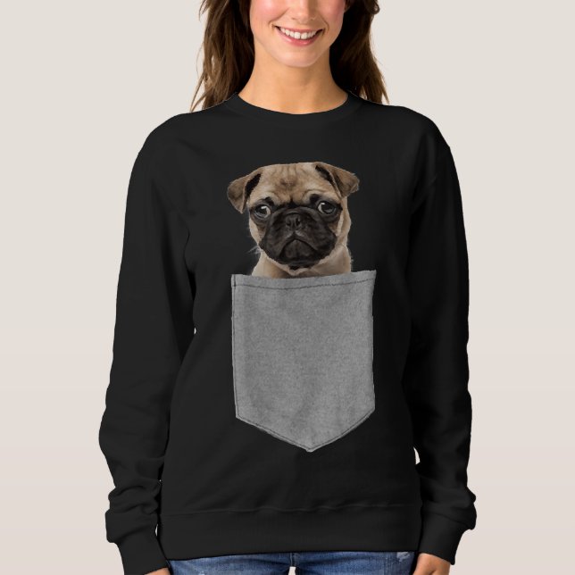 Pug  In Pocket Essential T-Shirt 287 Sweatshirt (Front)