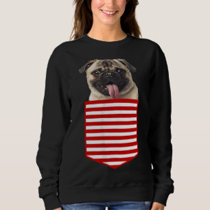 Pug in Pocket Funny Dog Lover Classic T-Shirt 394 Sweatshirt