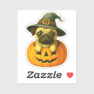Pug in Pumpkin