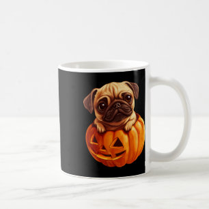 Pug In Pumpkin Halloween Pugkin Cute Pug Halloween Coffee Mug