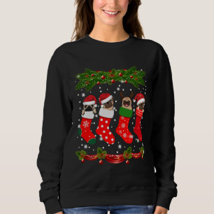 Pug in Socks Christmas Dog Lovers Xmas Sweater Ess
