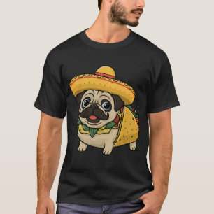 Pug In Taco Costume - Funny Pug T-Shirt