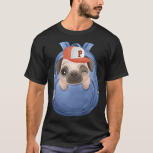 pug in the backpack T-Shirt