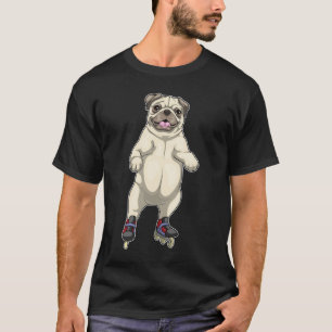 Pug Inline skating Roller skates T-Shirt