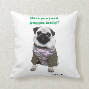 Pug Jolene pillow