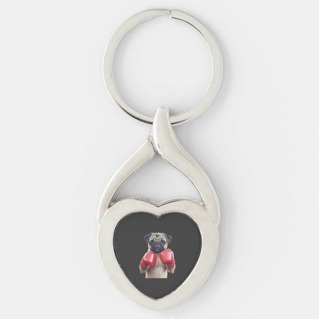 Pug    key ring (Front)