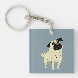 Pug Key Ring