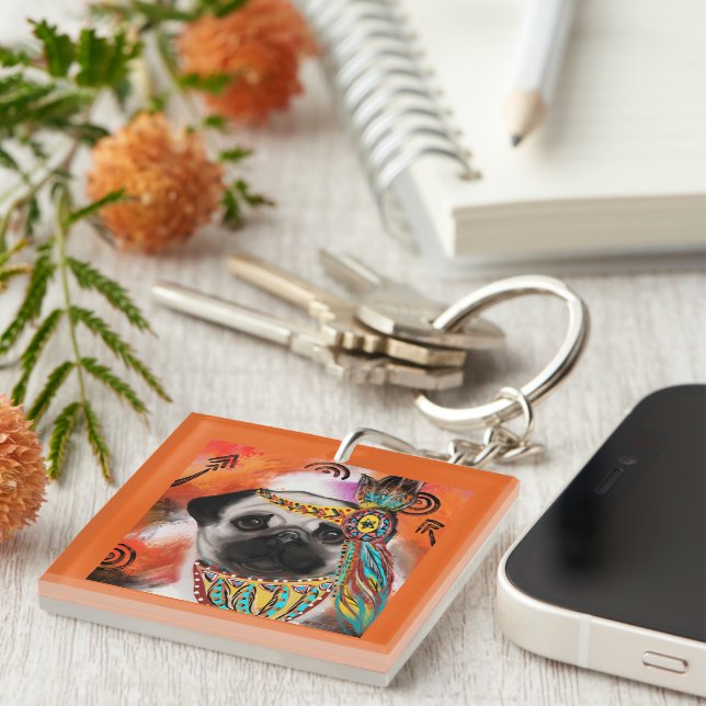  PUG KEY RING (Front Right)