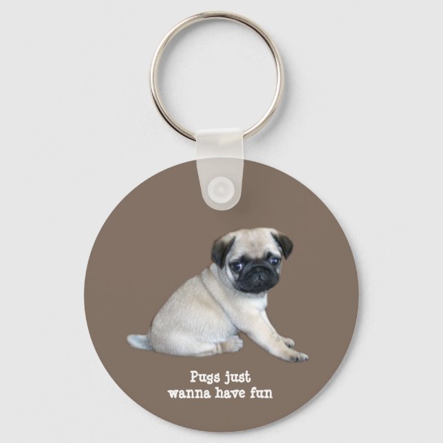 Pug Keychain (Front)