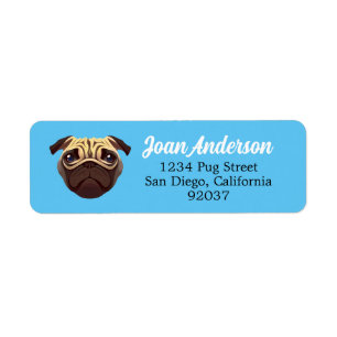 Pug Label Return Address Label