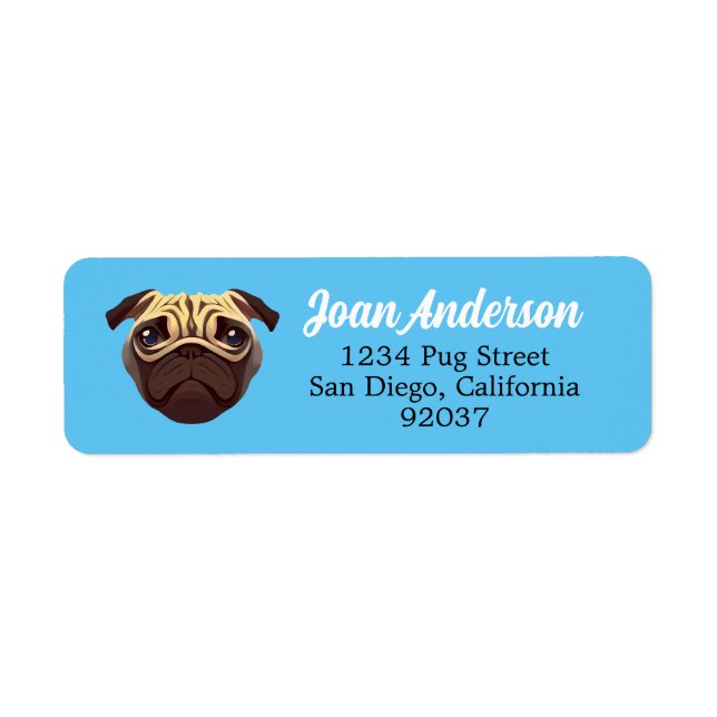 Pug Label Return Address Label (Front)