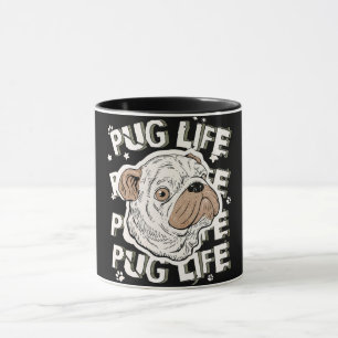 Pug Life Animal Dog Mug