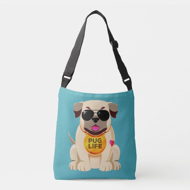 Pug Life custom colour bags (Front)