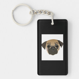 Pug Life Cute Pug Lover Gift Key Ring