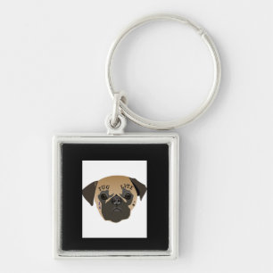 Pug Life Cute Pug Lover Gift Key Ring