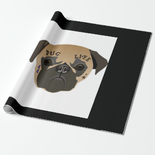 Pug Life Cute Pug Lover Gift Wrapping Paper