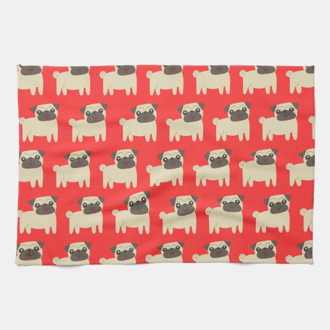 Pug Life Kitchen Towel (Horizontal)