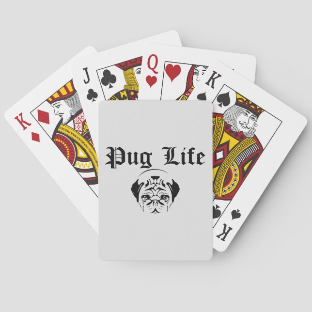 Pug Life Playing Cards (Back)