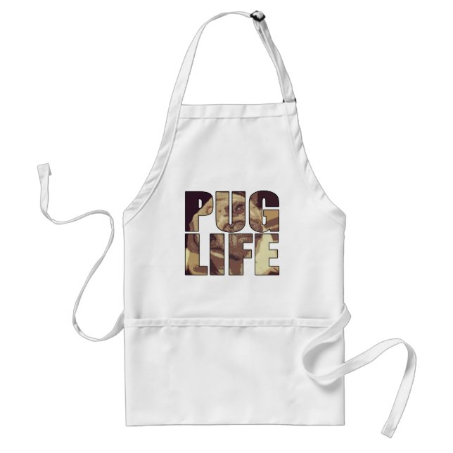 Pug Life Standard Apron (Front)