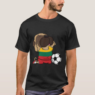 Pug Lithuania Soccer Fans Jersey Lithuanian Footll T-Shirt
