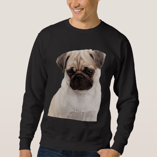Pug Looking Down Classic T-Shirt 964 Sweatshirt (Front)