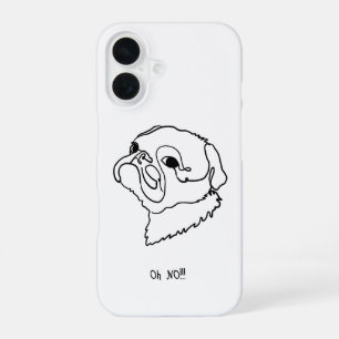 Pug Love: Editable Text Phone Case