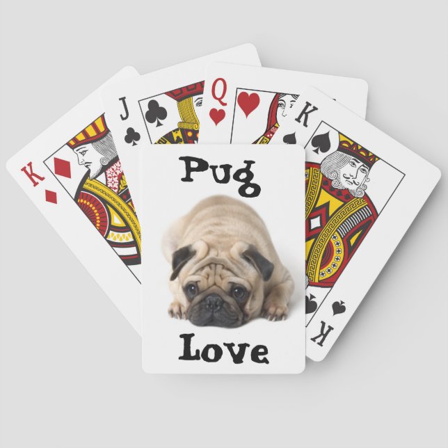 Pug Love Playing Cards (Back)